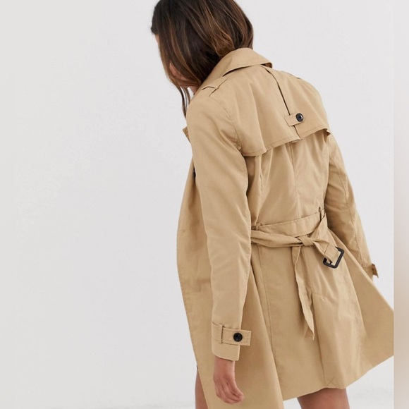 stradivarius Jackets & Blazers - Stradivarius Trench Coat, Camel/Tan/Beige, size M